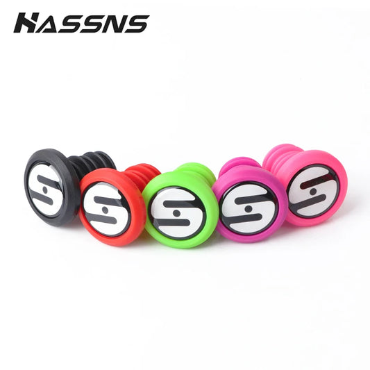 HASSNS Fahrradlenkerstopfen MTB Lock On Grips Bar End Road Mountainbike Silikon Lenkerendkappe Manschetten für Griffabdeckung