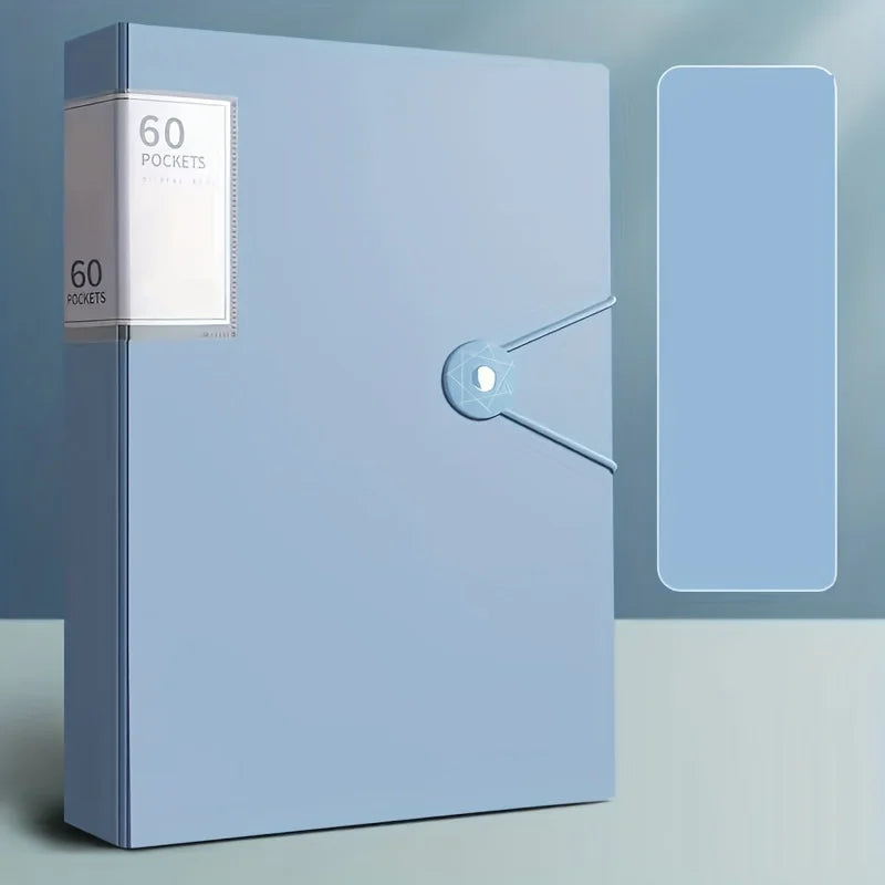 A4 Ordnungsmappe 60 Fächer – PP-Material, wasserdicht für Schule - Büro