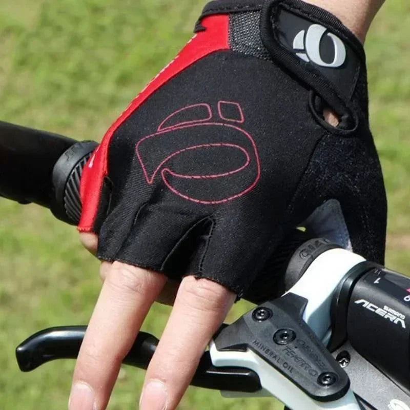 Rutschfeste Halb-Finger Fahrradhandschuhe mit Gel-Polsterung – Atmungsaktiv - Sicher