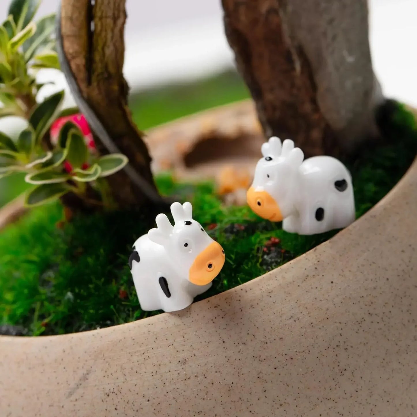50-teiliges Set Mini Harz-Enten und Tiere für DIY Handwerk und Dekor