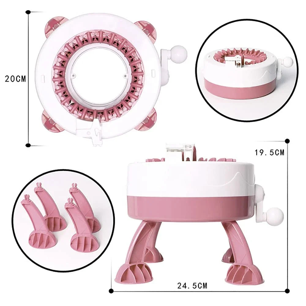 Schnell - Einfach Stricken: Automatische 22-Nadel Strickmaschine mit Zubehör