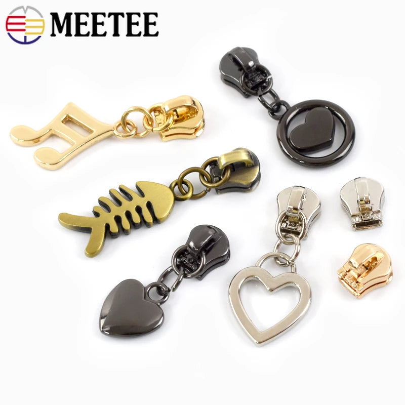 Reißverschlussschieber 5# Metall Packung 10 oder 20 Stück Reparaturset DIY
