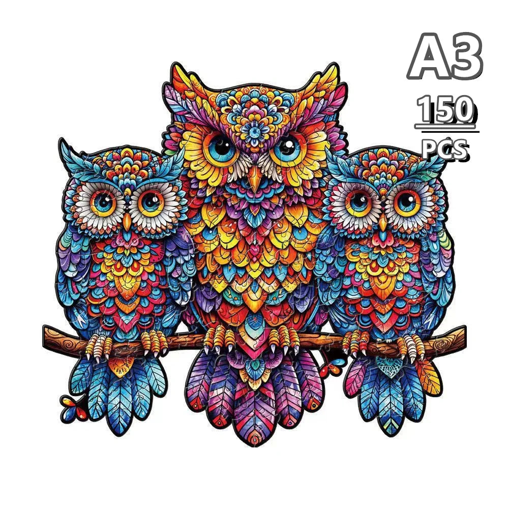 Tierisches Holz 3D Puzzle Pädagogisches Lernspiel für Geist
