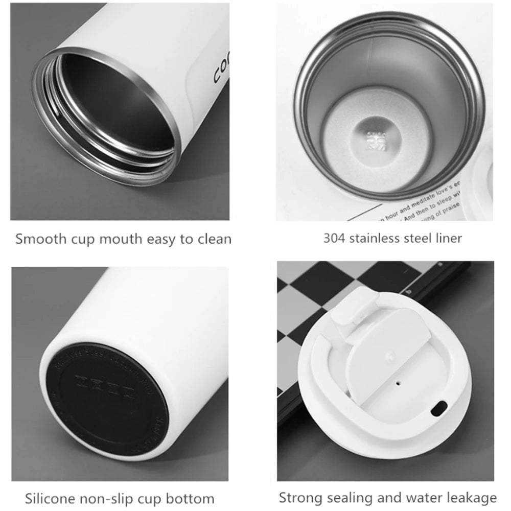 Isolierter Edelstahl Thermobecher 380ml oder 510ml