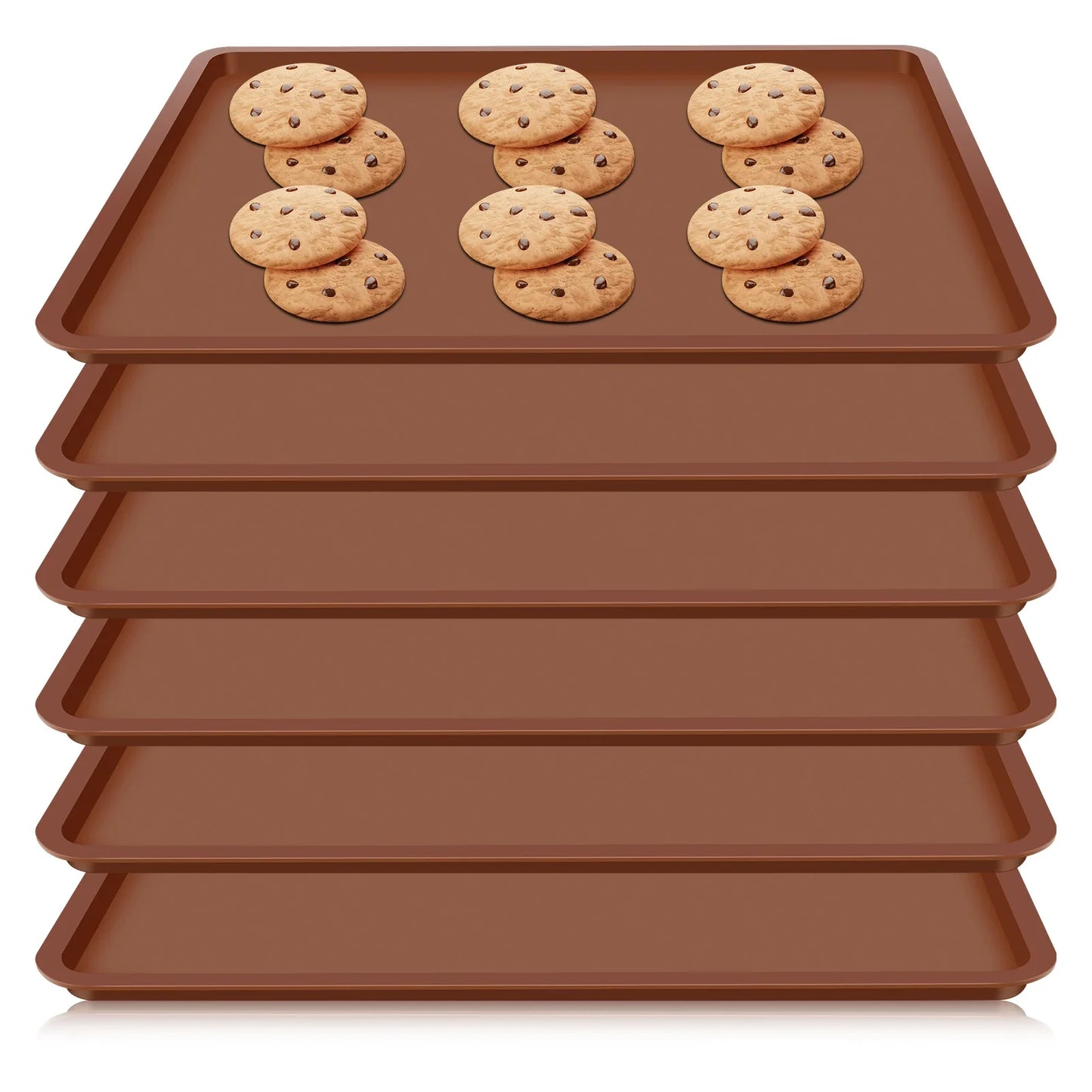 Silikon Backmatten 4 bis 6 Stück Nicht stick Backformen für Gebäck