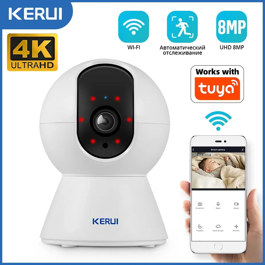 KERUI Mini WiFi 4K IP Kamera – Smartes Tracking für Zuhause