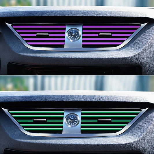 10er Set U-förmige Auto Klimaanlage Auslass Streifen Innen Deko
