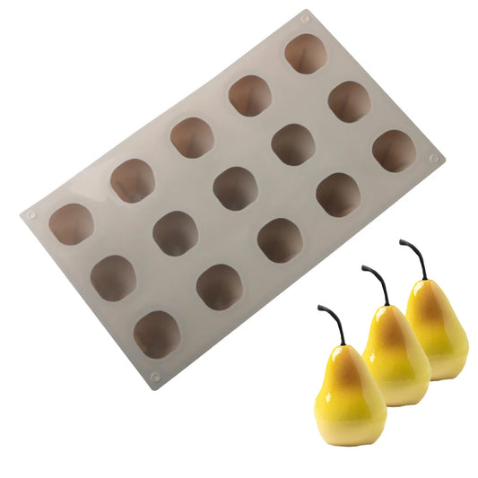 Vielseitige Silikonform für Birnen Mousse Kuchen und Desserts