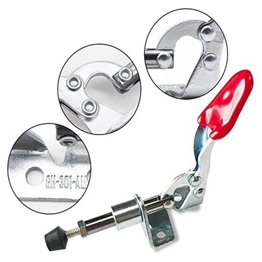 Push-Pull Kniehebelklemme 45kg Haltekraft Metall Schnellspanner Set