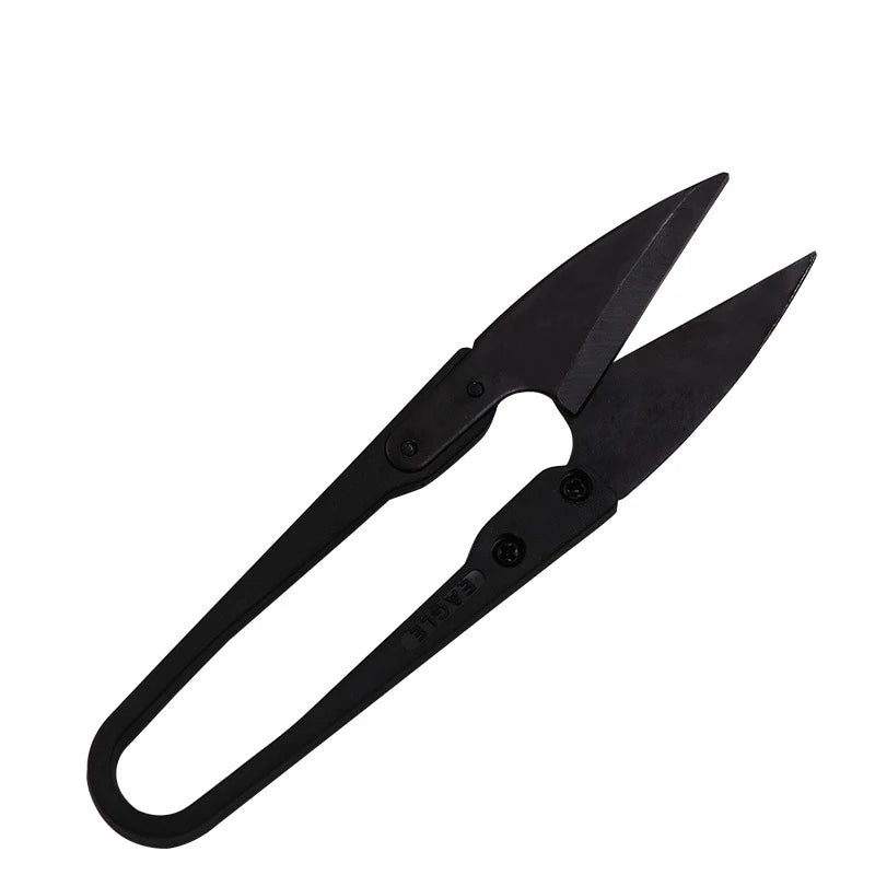 Schwarze Haarschneideschere Nähschere Edelstahl für Handwerk Stoffe