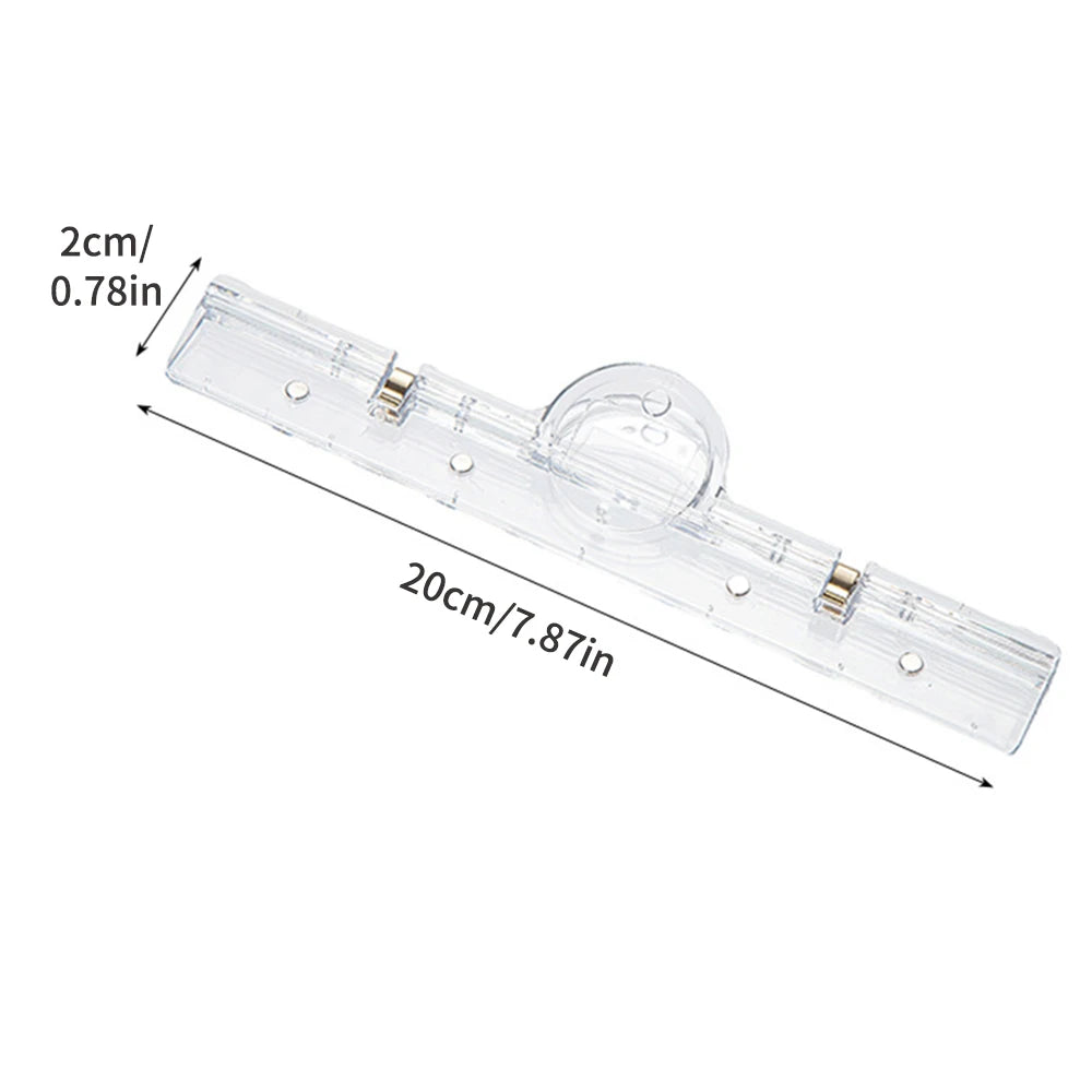 Transparenter A4 Ordner mit Magnetclip für Whiteboard - Papier – Büro - Schule