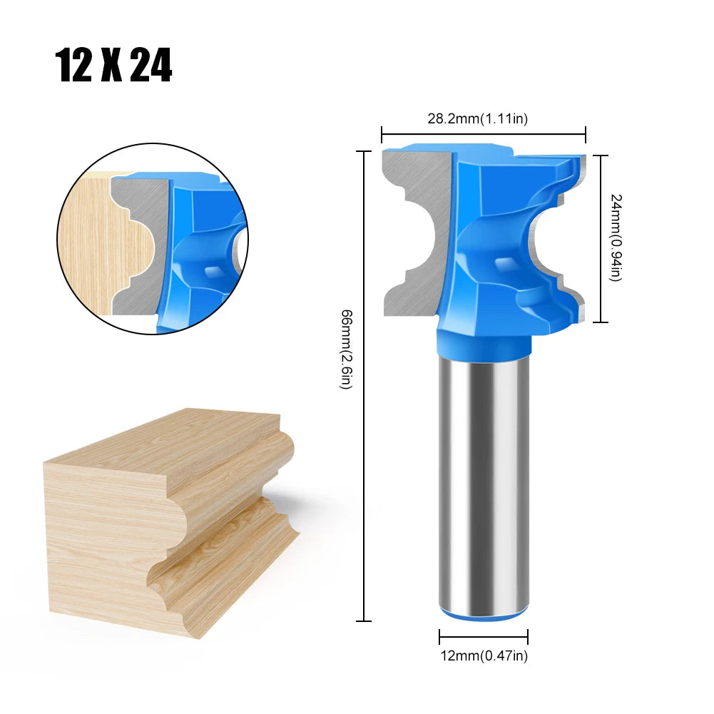 12mm Schaft Router Bit mit konkaver Nasenform für präzises Fräsen