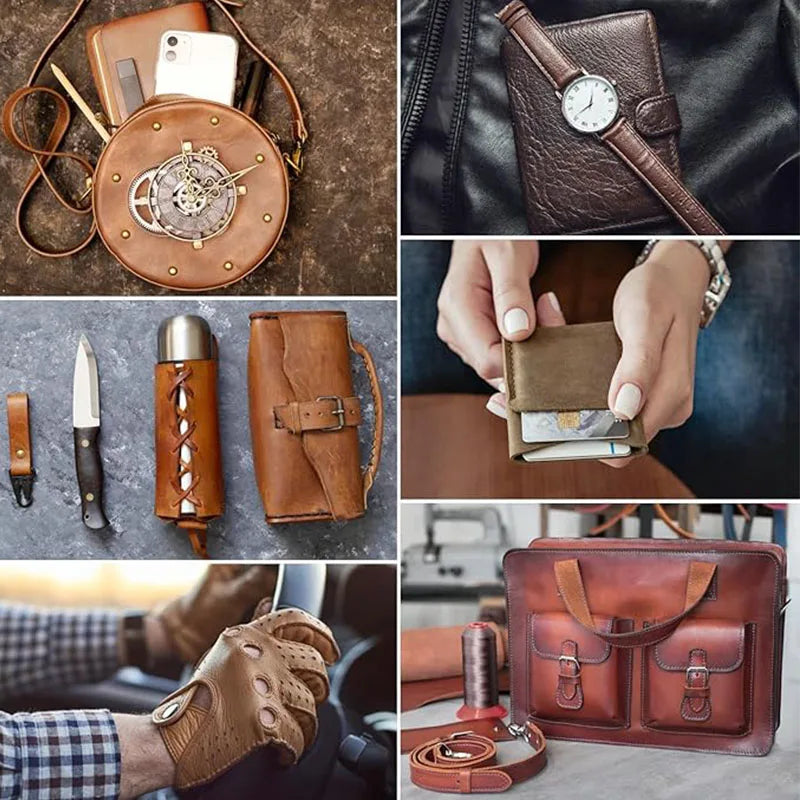 Genarbtes Vintage Rindsleder DIY Streifen 1,8 mm dick ölig gewachst-Yabubest - Home & More