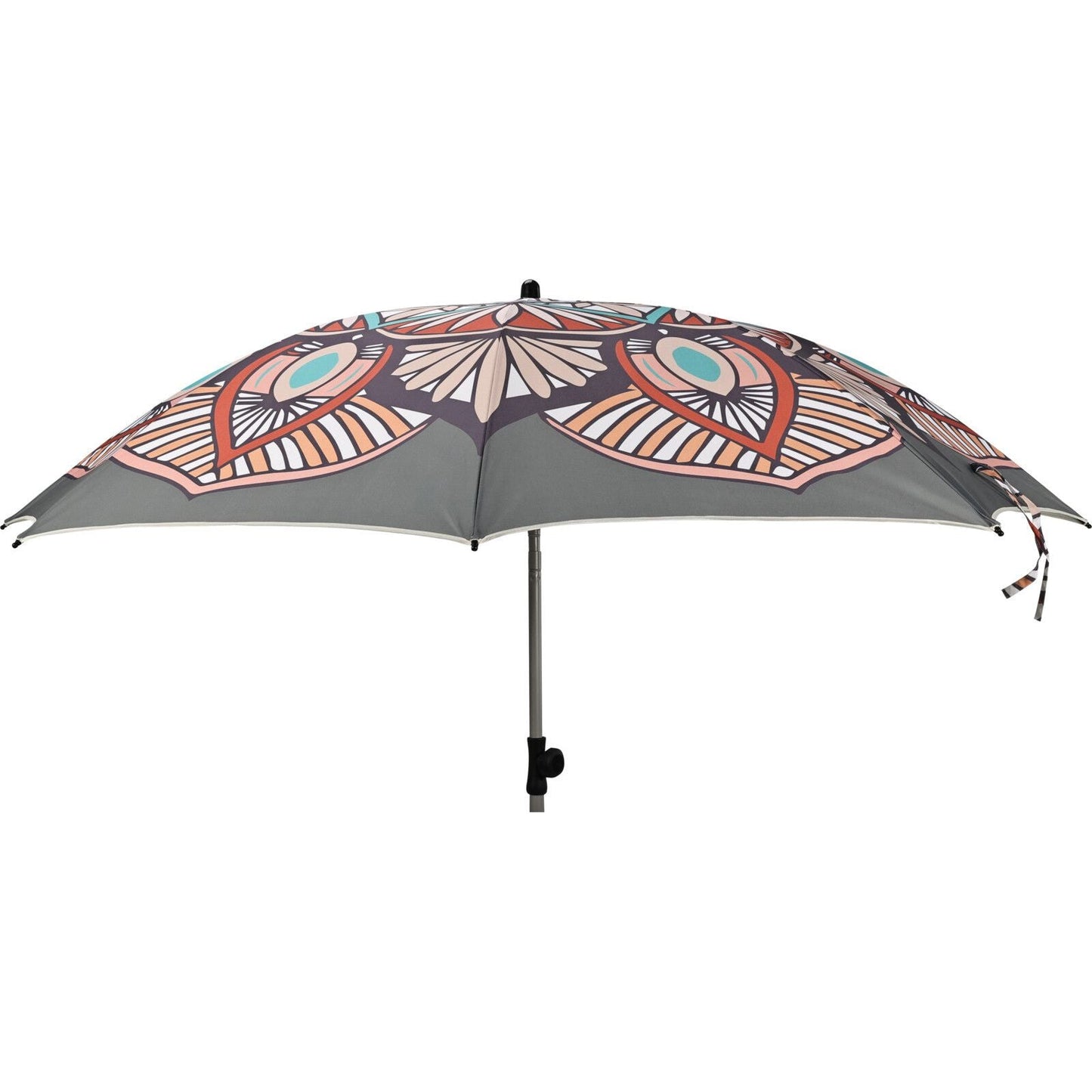 Knickbarer Sonnenschirm 180 cm UV50 Schutz Grau mit Tragetasche