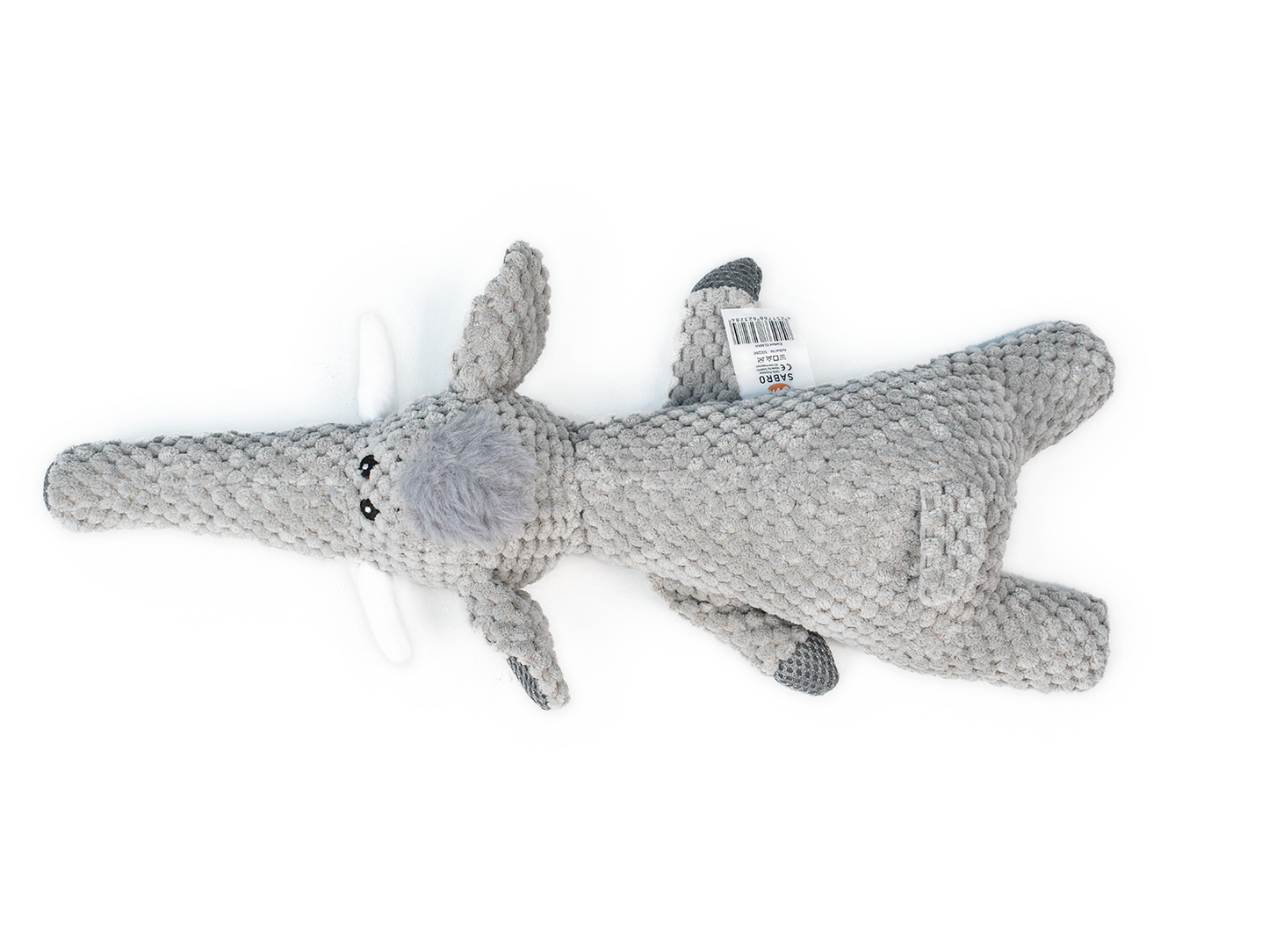 Hunde-Spieltier Elefant mit langem Rüssel, geräuschlos und kuschelig-SABRO GmbH