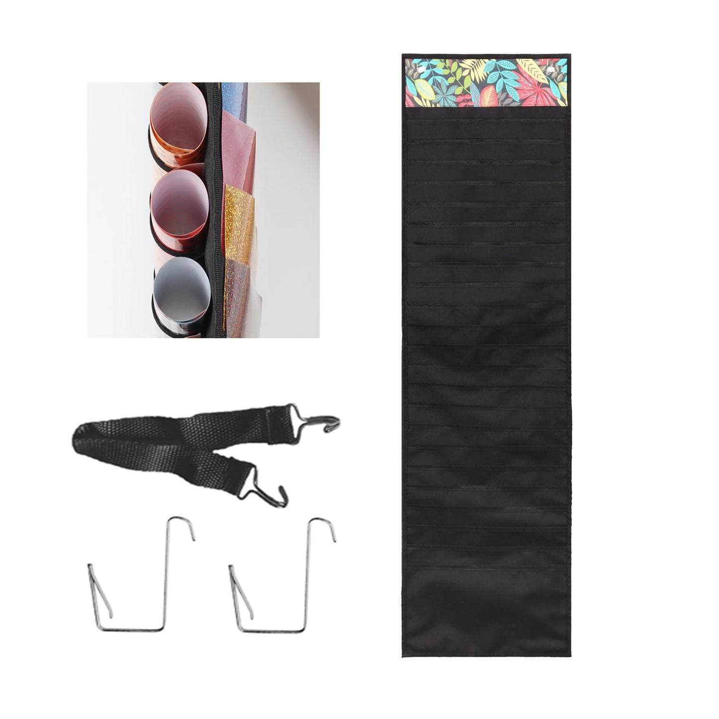 48 Fächer Vinyl Rollen Halter Hängetasche für Bastelmaterial