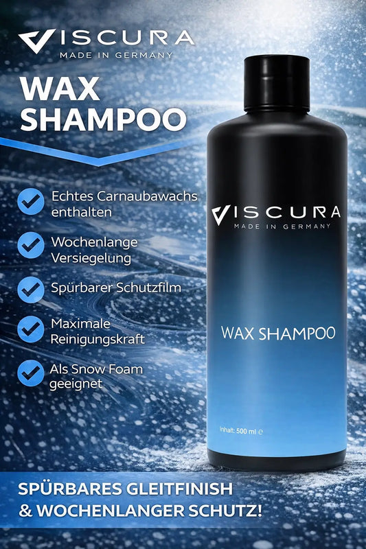 Wax Shampoo 2-in-1 Reinigung und Schutz für glänzende Lackoberflächen-VISCURA