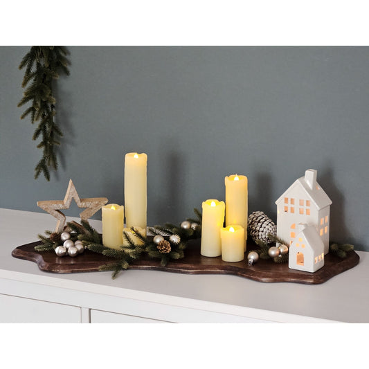 Großes Schneidebrett aus massivem Mangoholz 80 cm