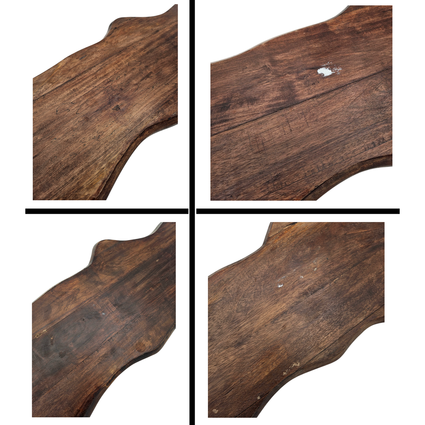 Großes Schneidebrett aus massivem Mangoholz 80 cm