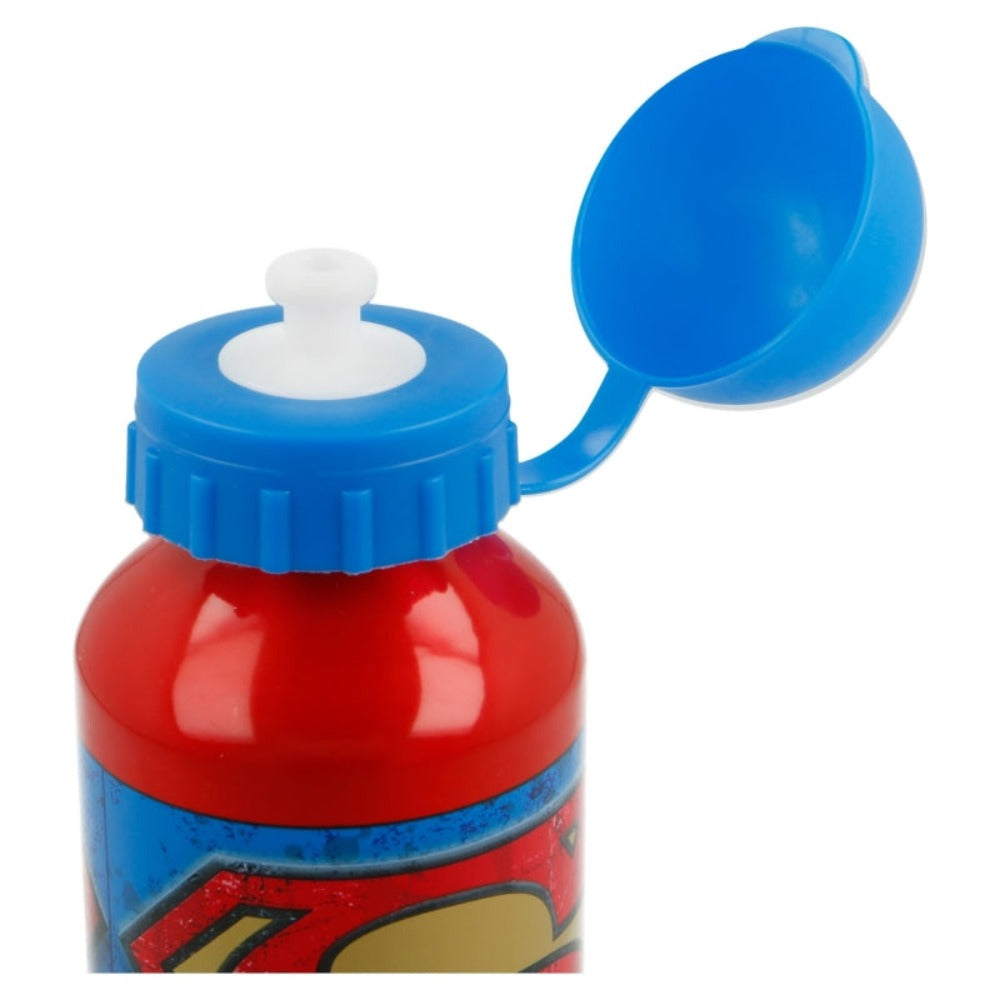 DC Superman Aluminium Trinkflasche 400 ml mit Superman Motiv-Tinisu