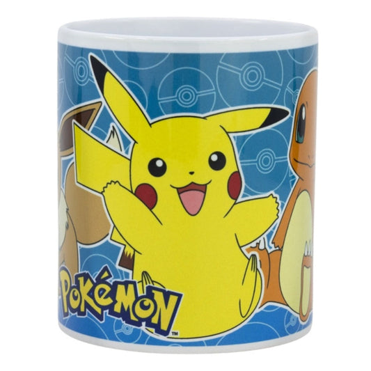 Pokemon Pikachu Evoli Kaffeetasse Tasse 325ml Mug Cup mit Geschenkkarton-Tinisu