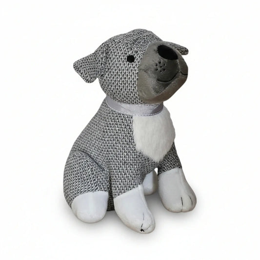 Dekorativer Türstopper für Zuhause und Büro Boden-Türstopper Stofftier karierter Hund - Yabubest - Home & More