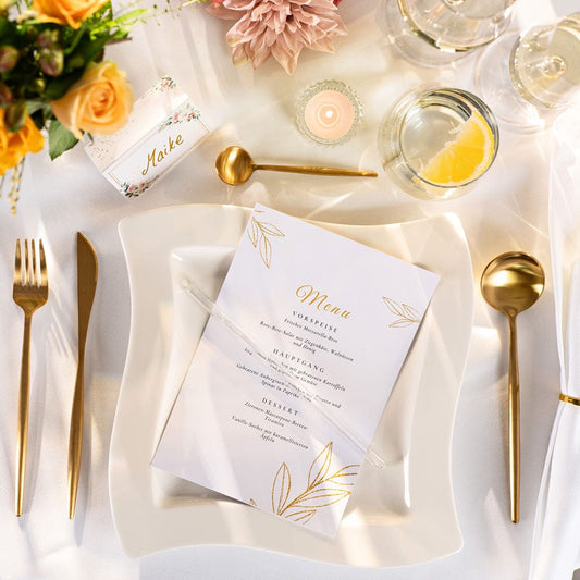 50er Set 30cm Glasstrohhalme mit Gravur für Flaschen bis 1 Liter