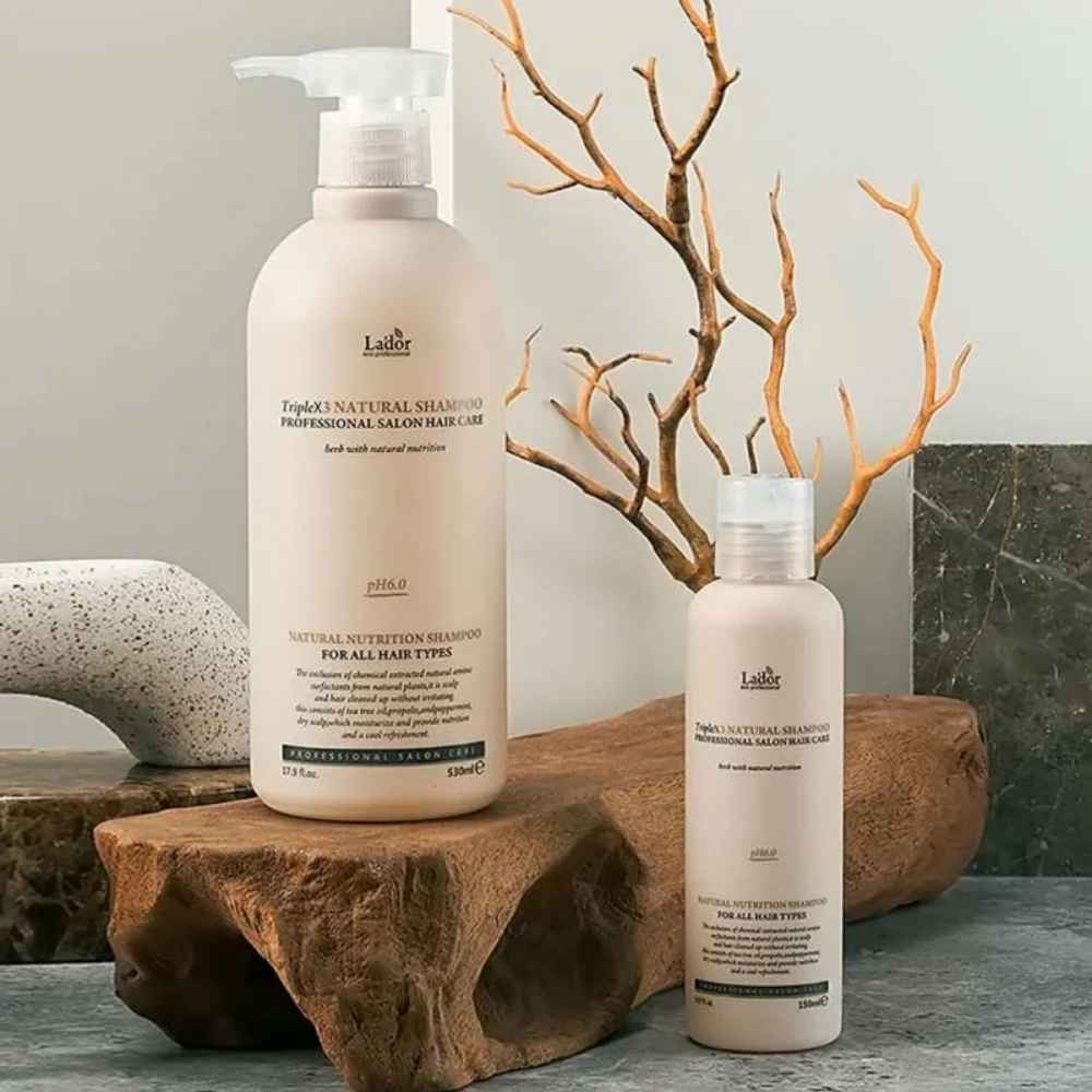 Natürliches TripleX3 Shampoo mit Teebaumöl & Arganöl – 530 ml