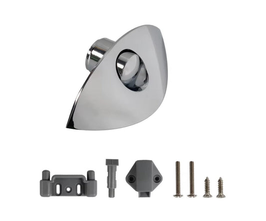 Möbelschloss Halbmond Push zum Drücken für 14 bis 16mm Wandstärke