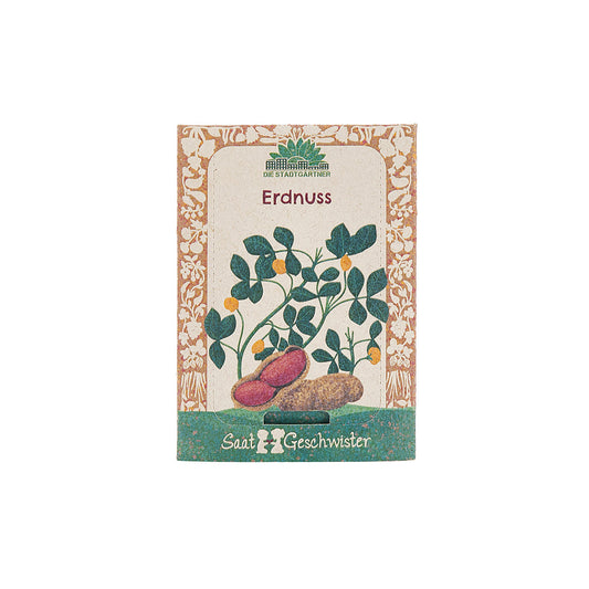Samenfestes Erdnuss Saatgut für Garten und Balkon nachhaltige Verpackung-Die Stadtgärtner
