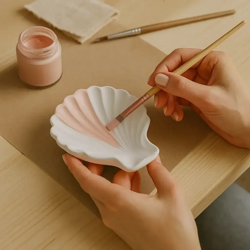 Handgefertigte Jakobsmuschel Schale für maritimes Wohnambiente