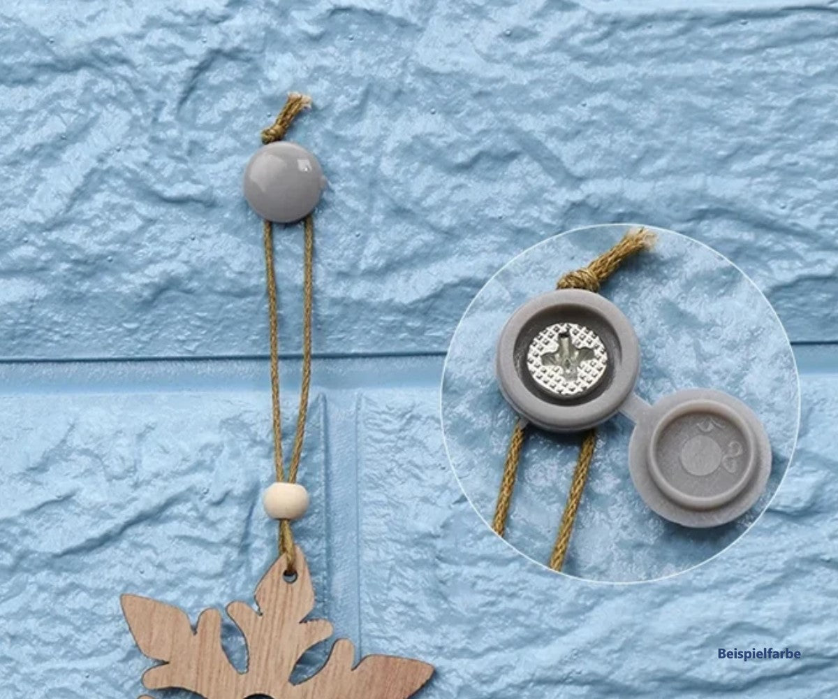 20x Schraubenkappe weiß für Kennzeichen und Möbel saubere Optik