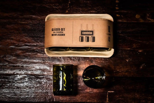 Trinkgläser aus recycelten Weinflaschen – Nachhaltig, robust und spülmaschinenfest