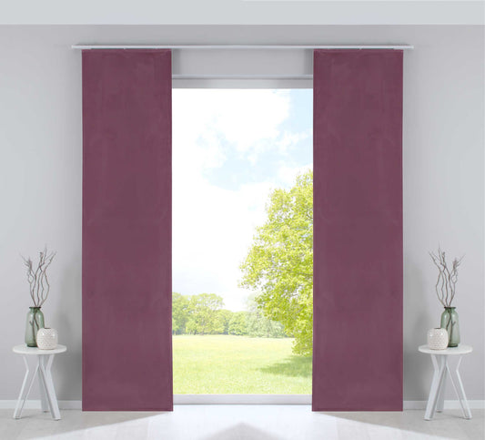 Zwei Flächenvorhänge Milano für eleganten Sichtschutz