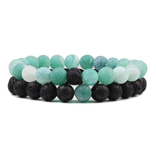 Yoga Perlenarmband Stein Geometrisches Design Liebhaber