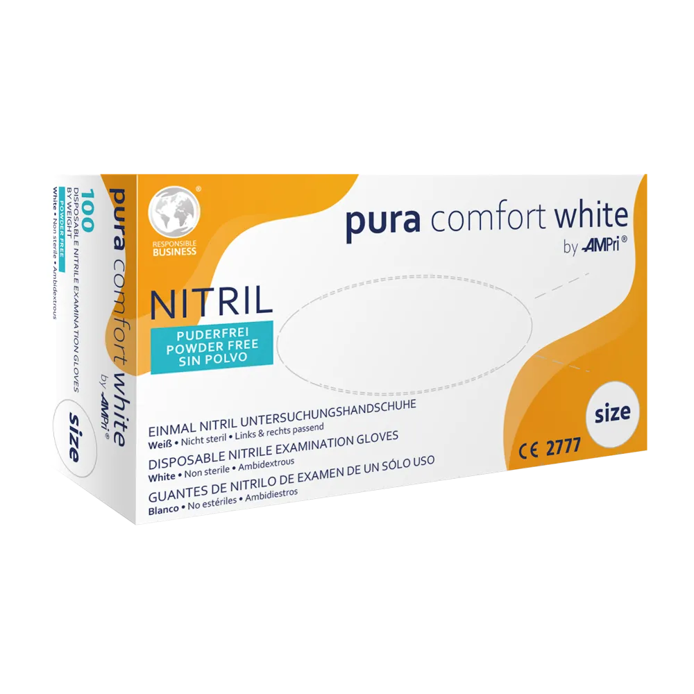 Warum AMPri Puracomfort Weiß Nitrilhandschuhe Ihre beste Wahl sind