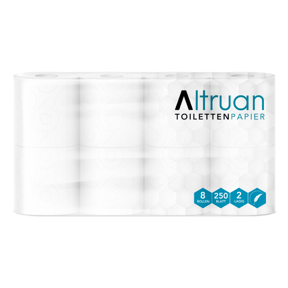 Altruan Toilettenpapier 2 lagig weiß sanfte nachhaltige Hygiene