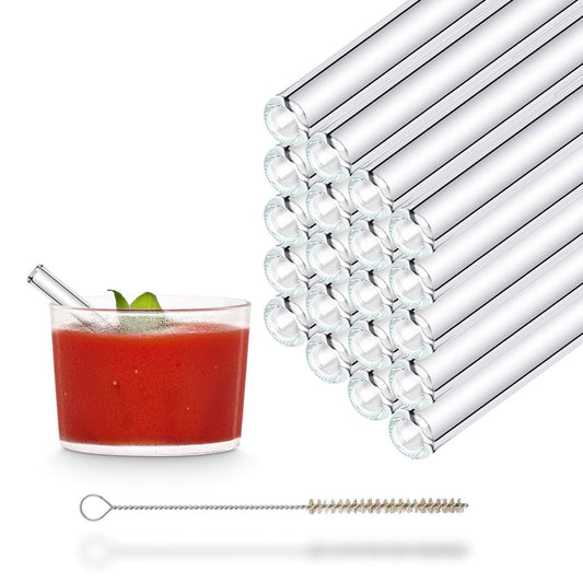 Nachhaltig genießen mit Glasstrohhalmen vom Party Set
