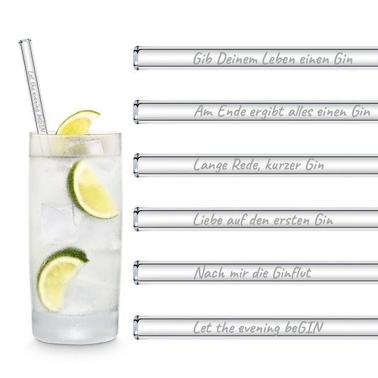 Glasstrohhalme für Genießer und Gin Liebhaber