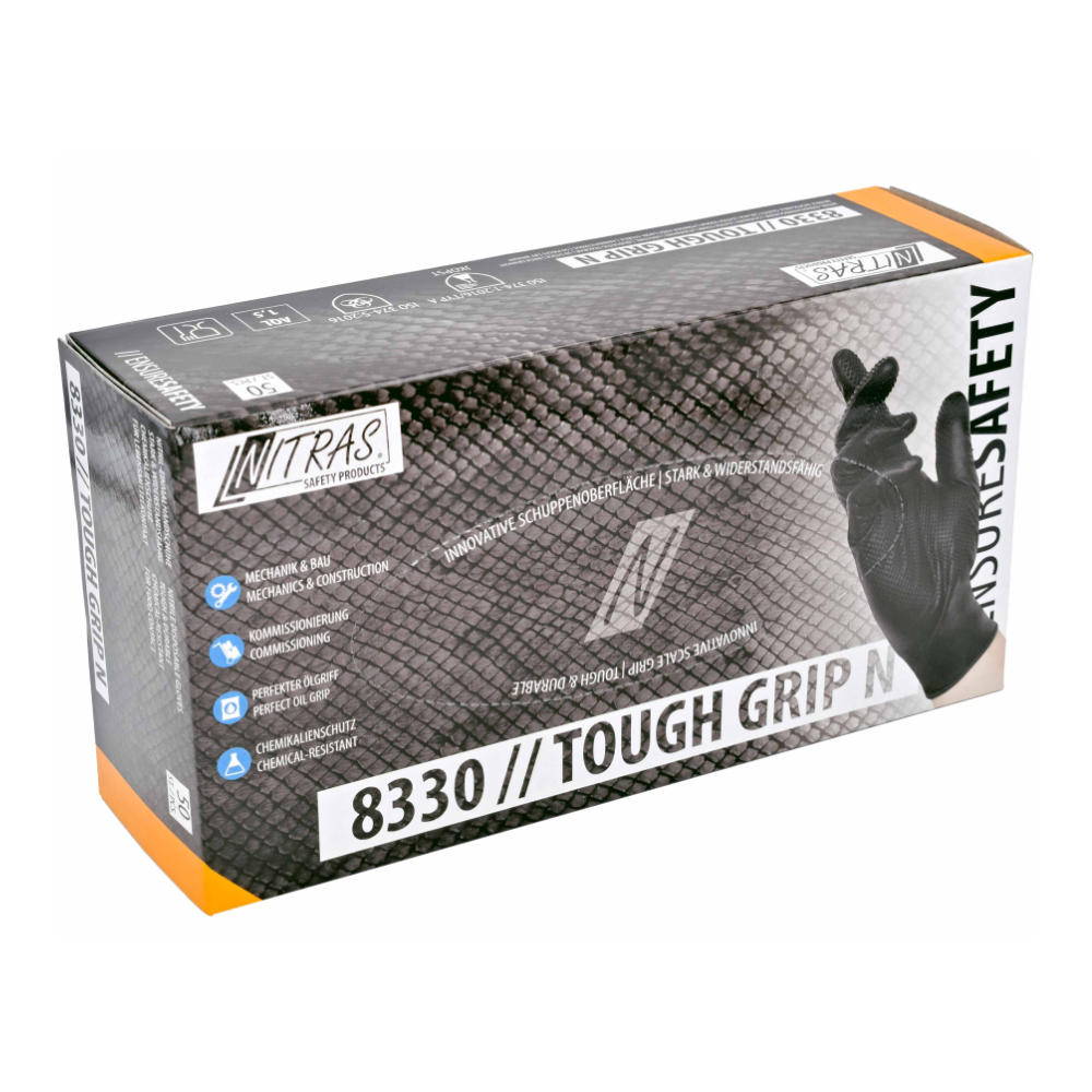 NITRAS TOUGH GRIP N Nitrilhandschuhe für sicheren Griff und optimalen Schutz