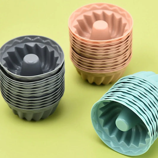 12er Silikon Kuchen Backformen Set Food Grade für DIY Backen