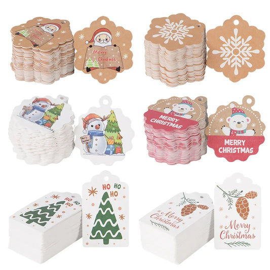 Frohe Weihnachten Kraftpapier Etiketten neu gedacht