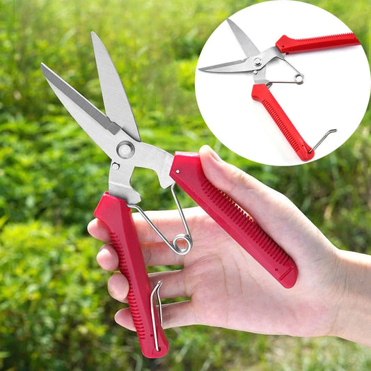 Vielseitige Gartenschere mit geradem Kopf aus Edelstahl