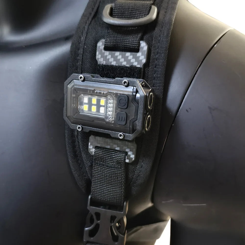 Taktische Taschenlampe EDC Tragbare Mini Licht Für Rucksackgurt