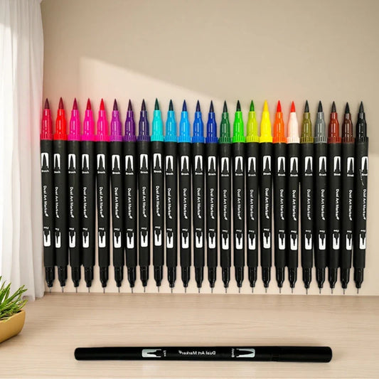 Wie 12 Farben Aquarell Pinselstifte mit zwei Spitzen mehr Kreativitat in den Alltag bringen