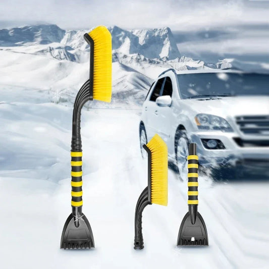 3 in 1 Auto Schneeschaufel mit Teleskop Eiskratzer und Bürste