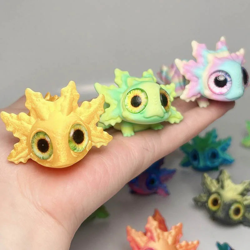 3D Druck Salamander Figuren mit beweglichen Gelenken für dekorative Wohnaccessoires
