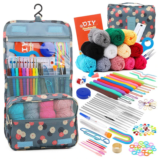 KRABALL Strick und Häkelnadel Set für Ihr kreatives Handwerk Zuhause