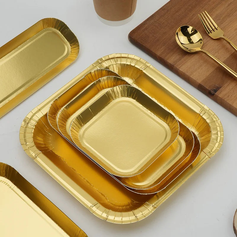 Warum Einweg Pappteller in Gold matt mehr sind als nur Partyzubehor