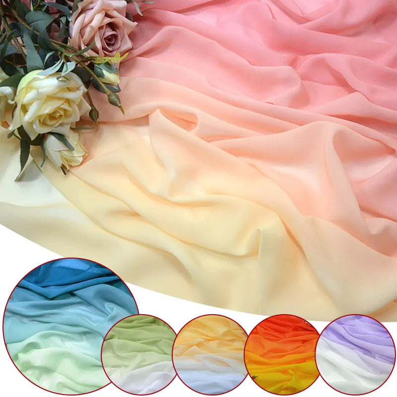 Warum 100D Chiffon Stoff Farbverlauf Organza Tull mehr ist als nur Bastelmaterial